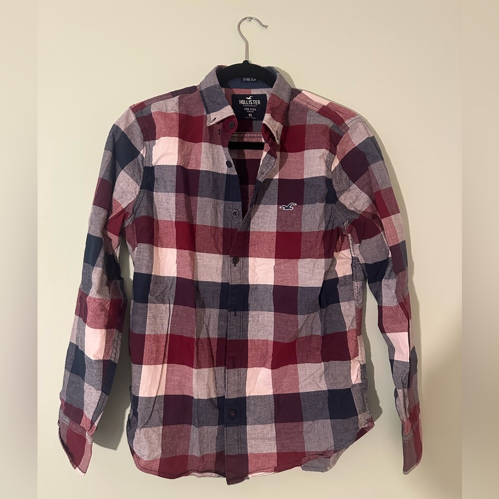 Hollister plaid button down